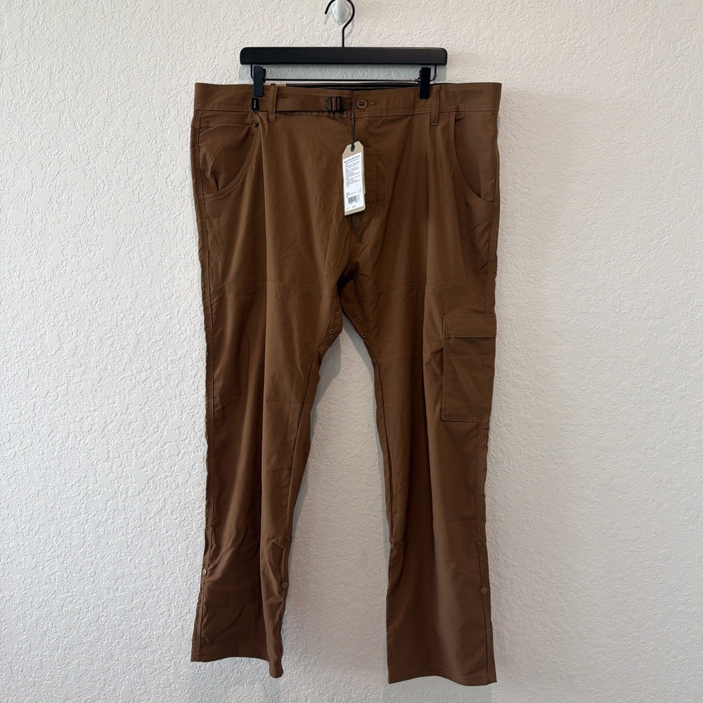 Prana NWT Stretch Zion Slim Pant II 40x30 Color Sepia Tapered Leg Slim Fit Hike